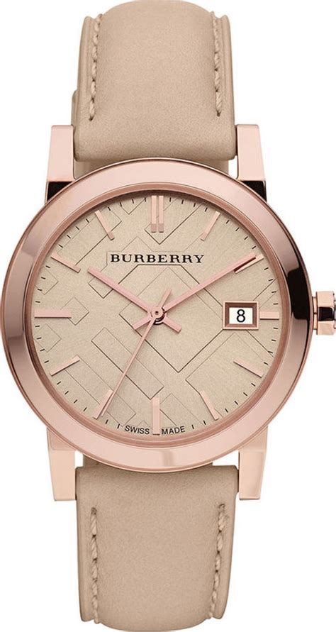 burberry watches women leather